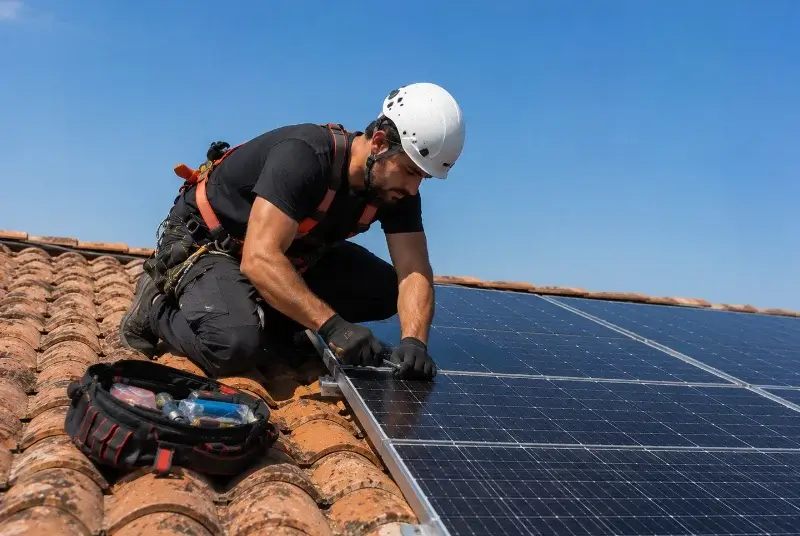Maintenance et monitoring de panneaux solaires à Famars